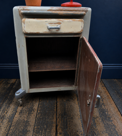 Vintage c1950s medical drawers / bedside cabinet