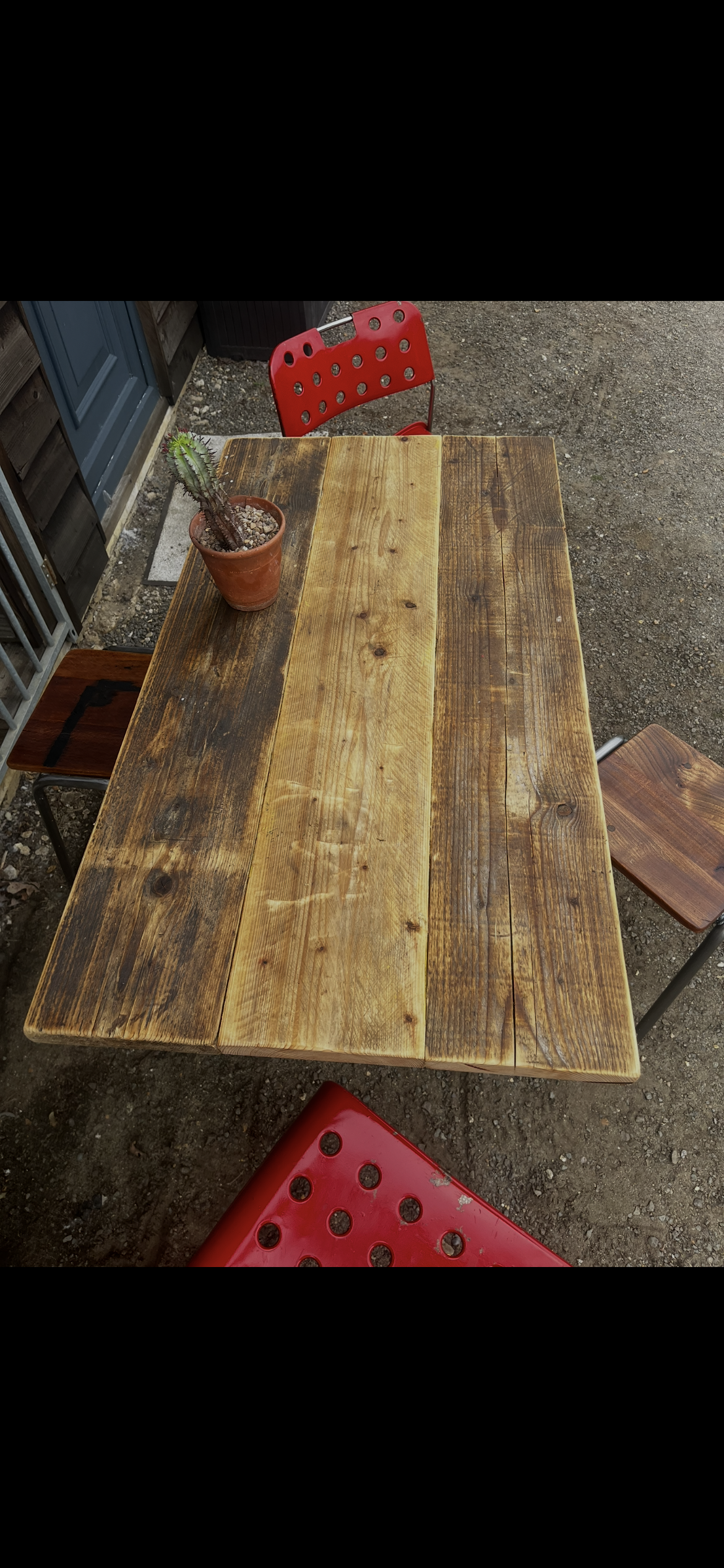 Industrial desk / table - Original with reclaimed top.