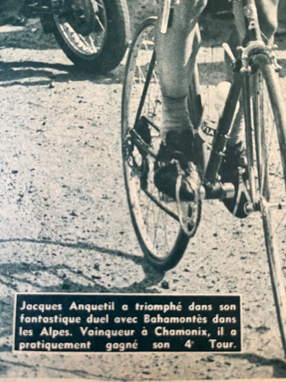 Tour de France Jacques Anquetil Federico Bahamontes c1963