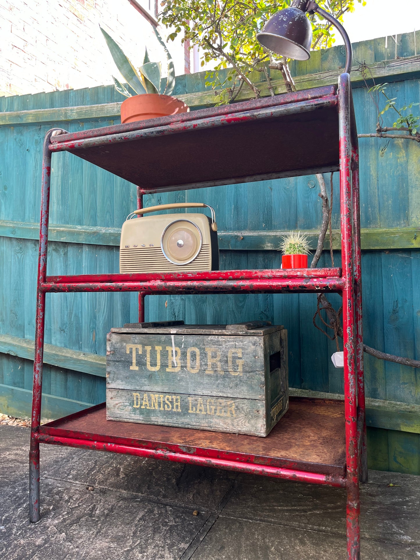 Industrial shelving unit Bauhaus style
