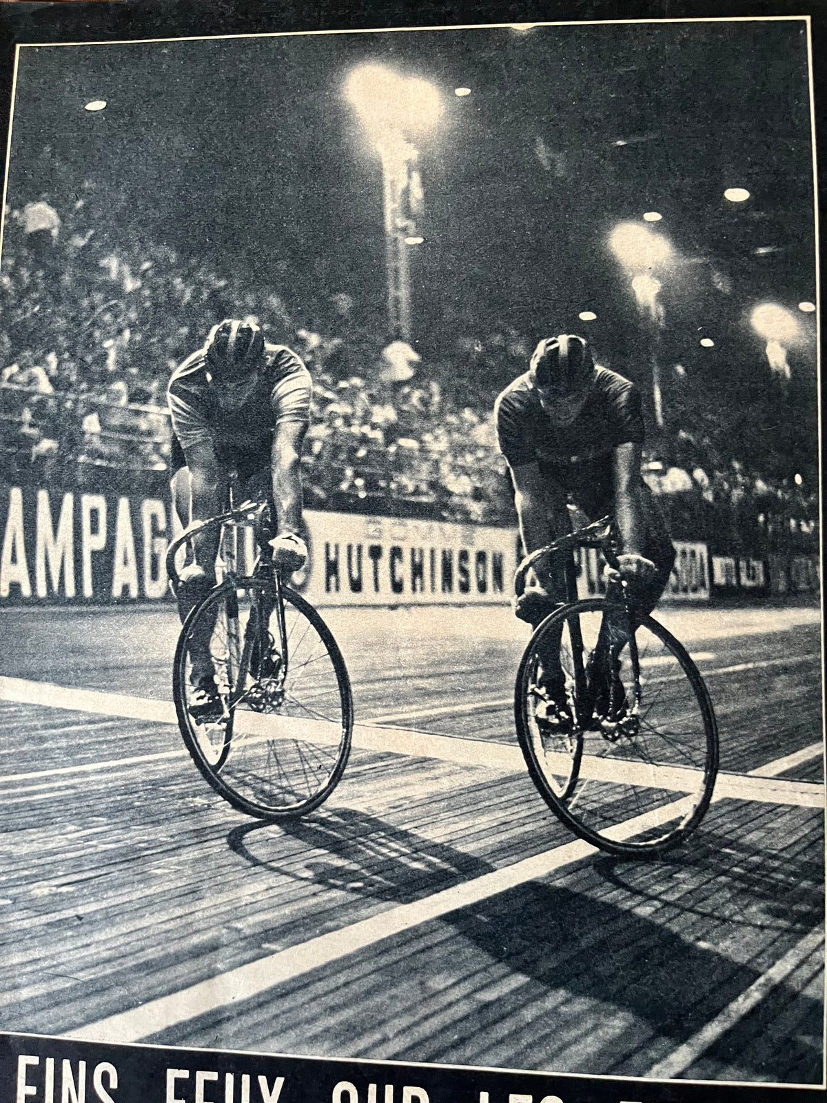 Vintage cycling poster Track / Pista c1960