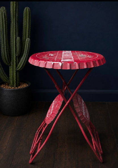 Vintage bottle top bar chair and table set