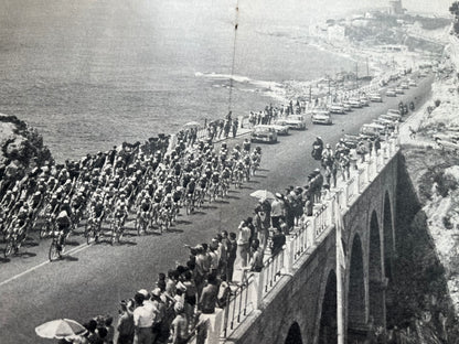 Tour de France vintage print Costa Brava 1965 Perrier