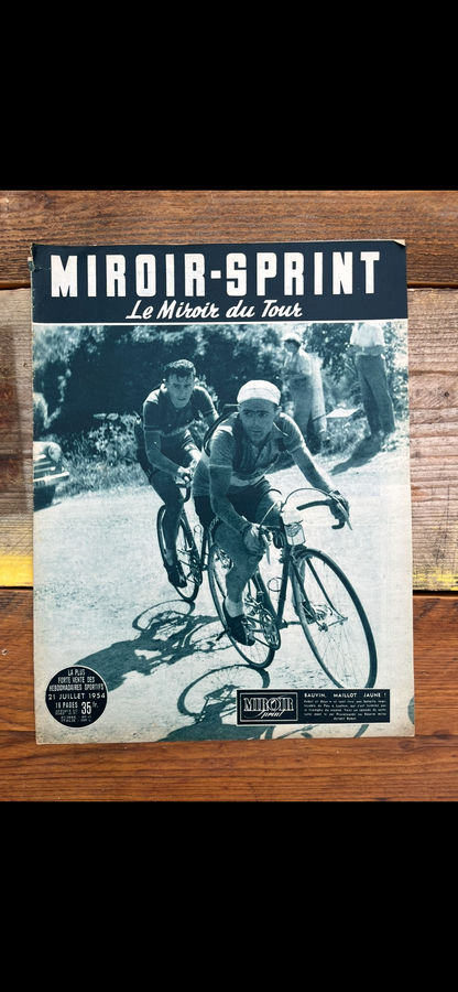 Tour de France vintage print 1954 Gilbert Bauvin