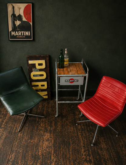 Martini logo drinks trolley