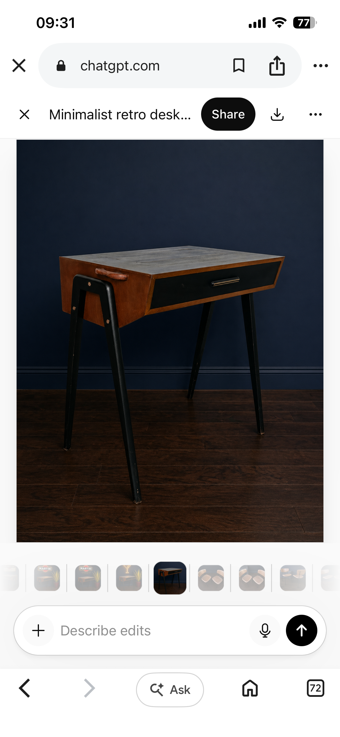 Singer sewing machine desk
Modernist c1947