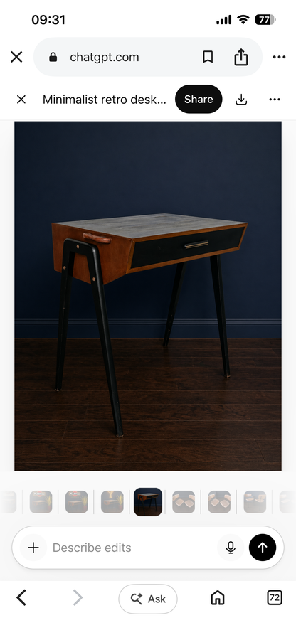 Singer sewing machine desk
Modernist c1947