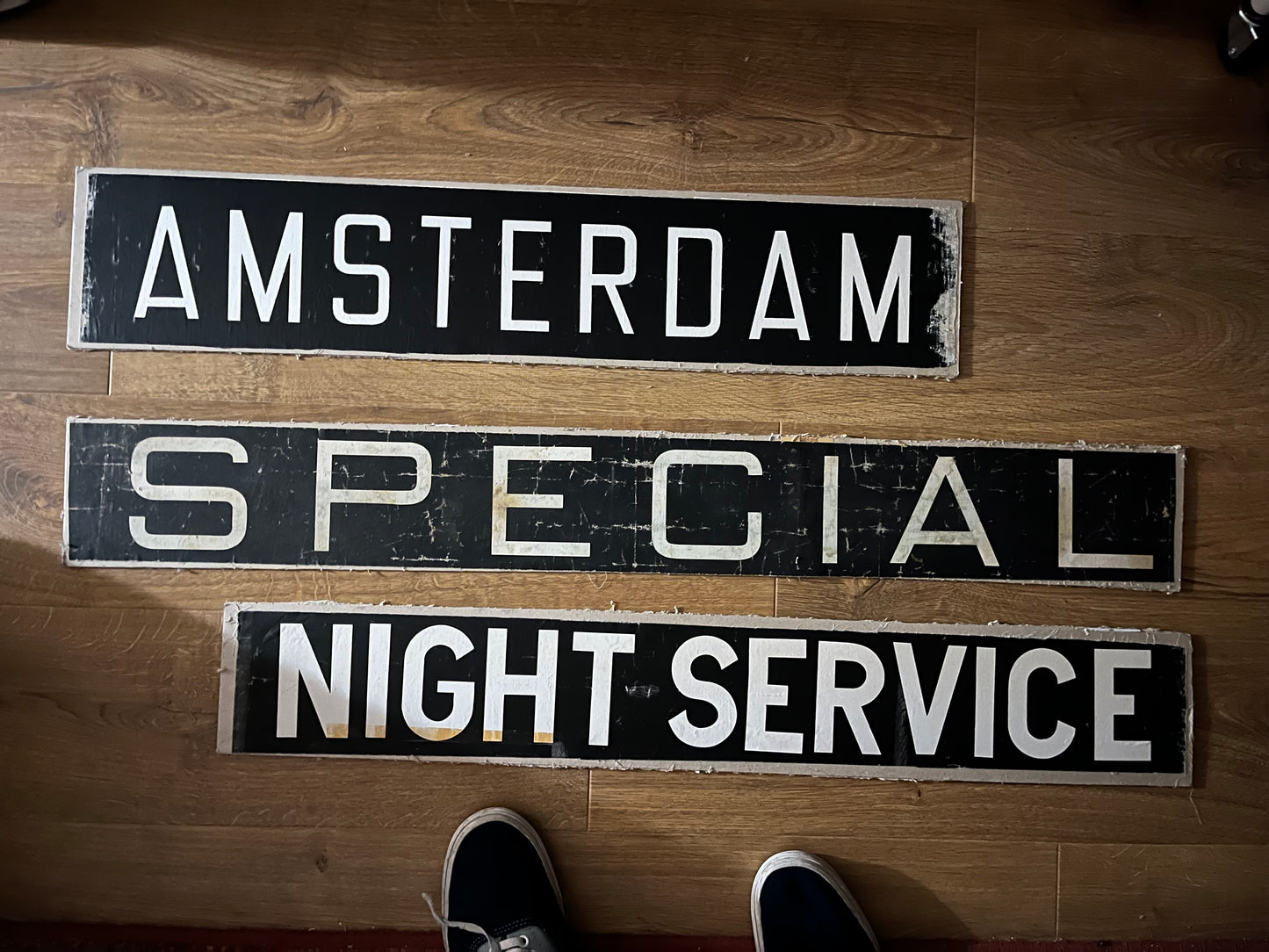 Amsterdam Special Night Service bus destination wall art