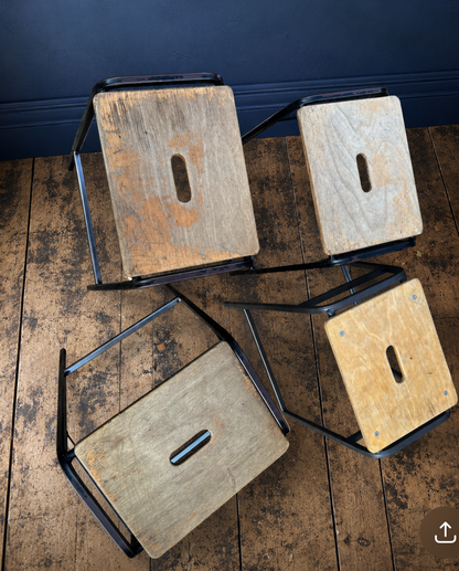 Vintage School Lab Stool - Thirty available