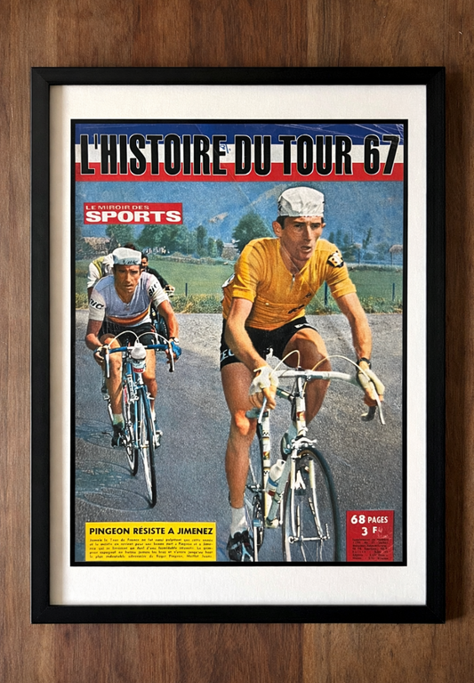 Tour de France 1967 original magazine cover artwork