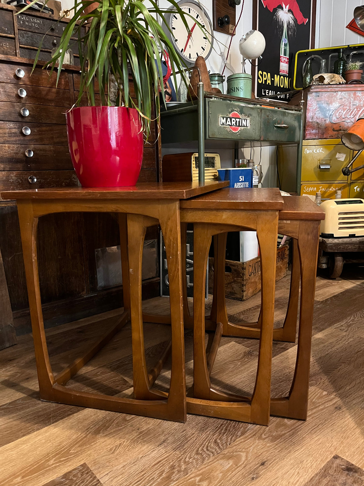 Danish nest of tables c1970s teak