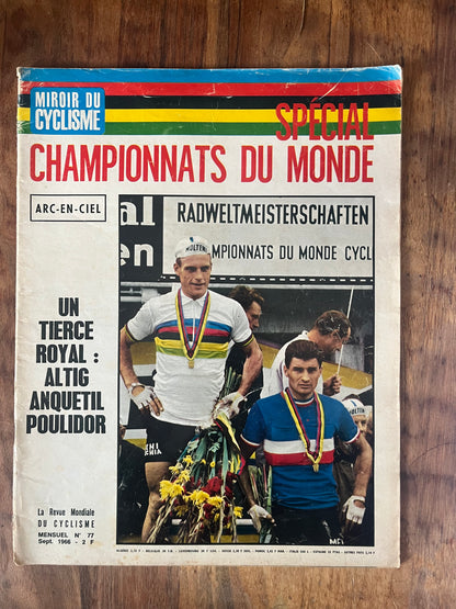 Vintage Tour de France cycling print c1966