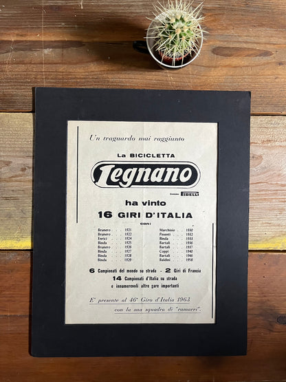 Giro d'italia Legnano Magazine original artwork 1963