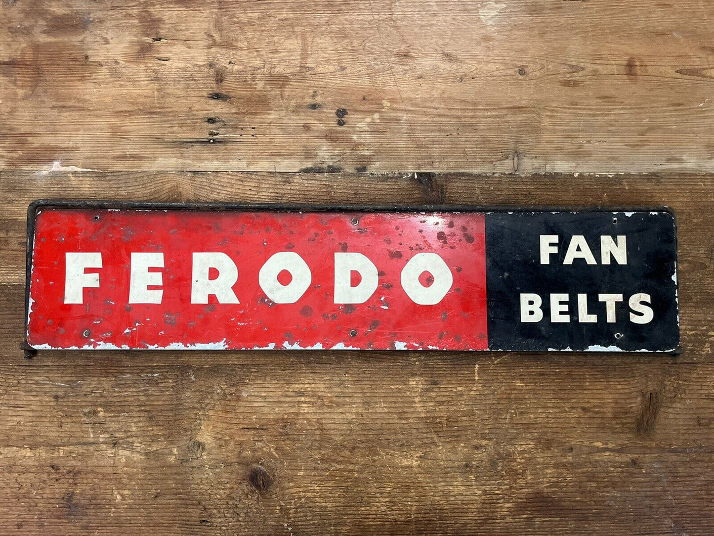 Vintage Ferodo Fan Belts Metal Garage Sign