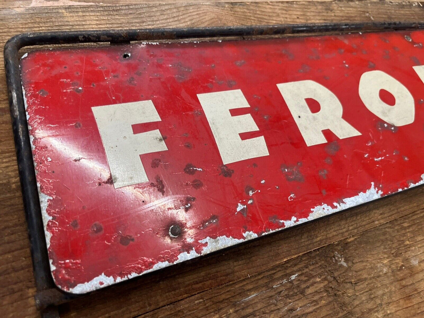 Vintage Ferodo Fan Belts Metal Garage Sign