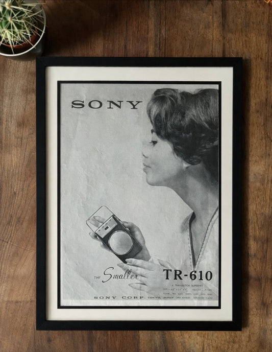 Vintage Sony advertisement c1960