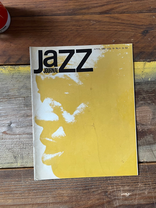 Vintage Jazz Journal Magazine cover Artwork - April 1966
