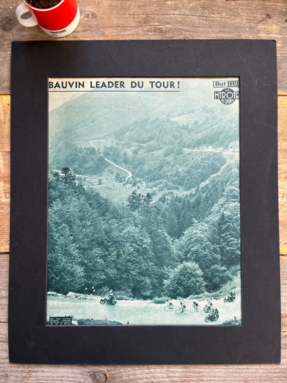 Tour de France vintage print 1956 Gilbert Bauvin