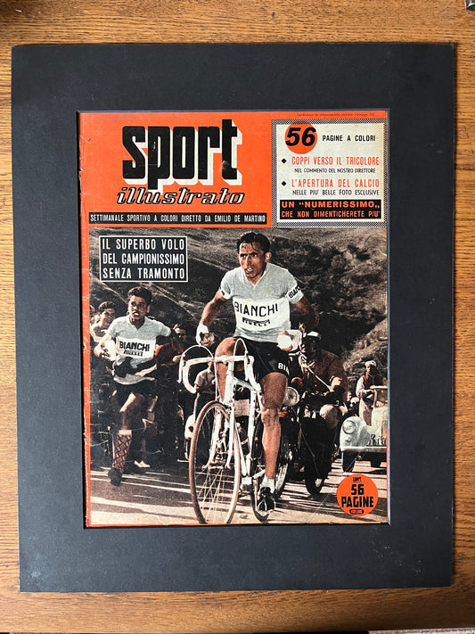 Vintage Cycling Print - Fausto Coppi 1953 Giro D’Italia
