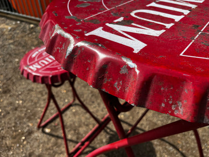 Vintage bottle top bar chair and table set