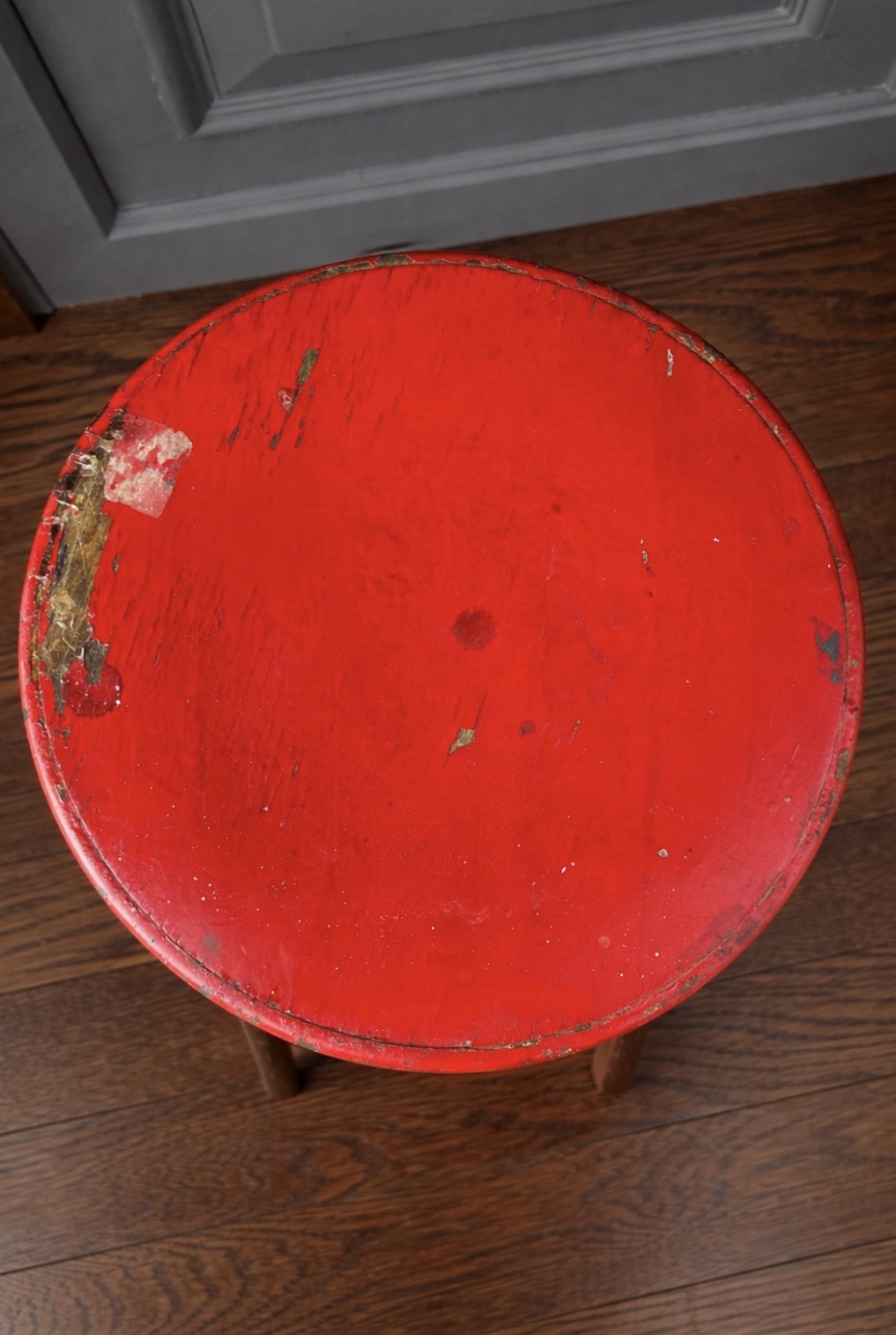 Vintage Industrial stool by Eva Taut c1950s