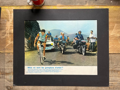 Federico Bahamontesoriginal cycling print c1969