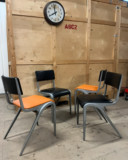 Esavian stacking chairs by James Leonard for ESA set of four