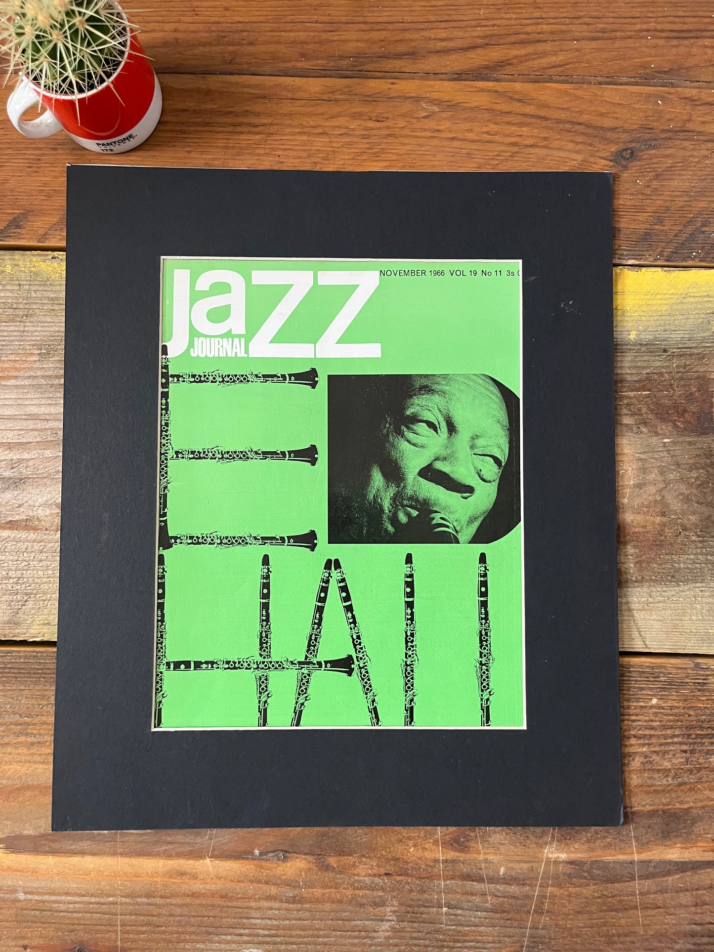 Vintage Jazz Journal Magazine cover Artwork - Coleman Hawkins November 1966