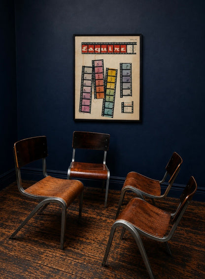 ESA Stacking Dining Chair by James Leonard for Esavian, 1950s