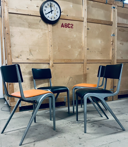 Esavian stacking chairs by James Leonard for ESA set of four