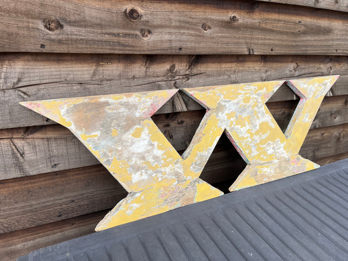 Reclaimed letter W vintage shop lettering