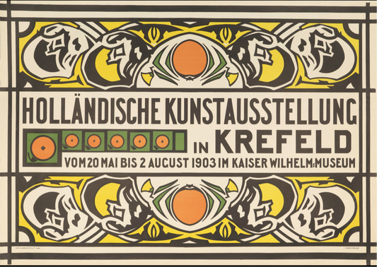 Vintage Advertising Poster - Holländische Kunstausstellung Johan Thorn Prikker 1903