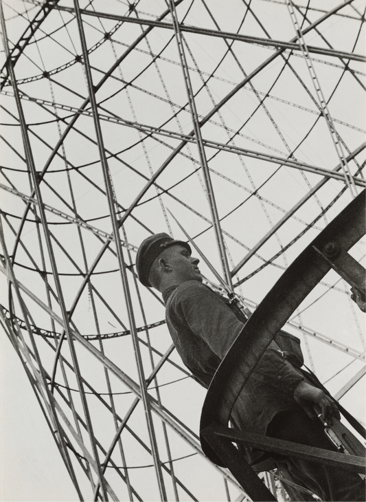 Alexander Rodchenko Vintage Soviet Constructivism poster - Guard at Shukhov tower Moscow 1929
