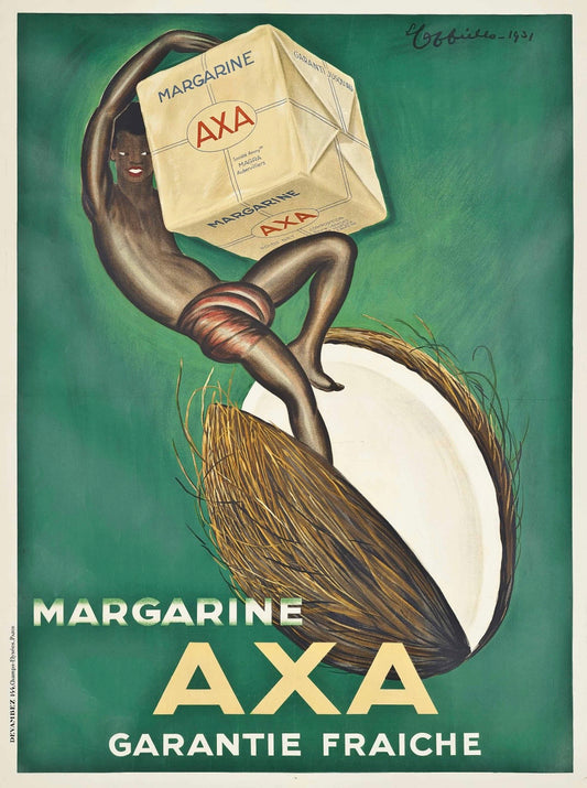 Margarine Axa vintage poster c1931 Leonetto Cappiello
