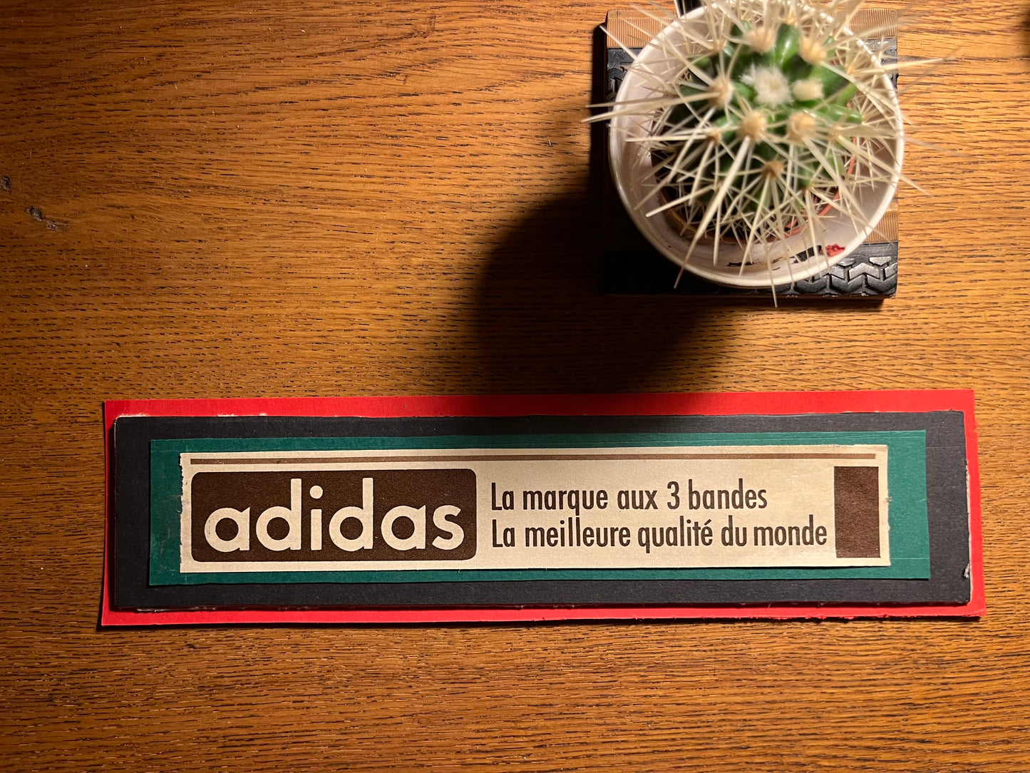 Vintage Adidas advertisement c1962 French