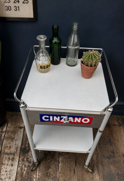 Cinzano logo drinks trolley