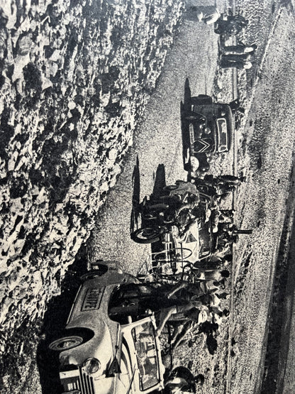 Mont Ventoux vintage cycling print 1951 Louison Bobet