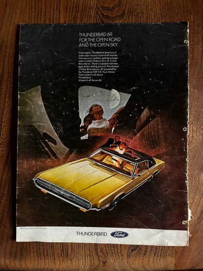 Vintage Ford Thunderbird 1969 advertising print