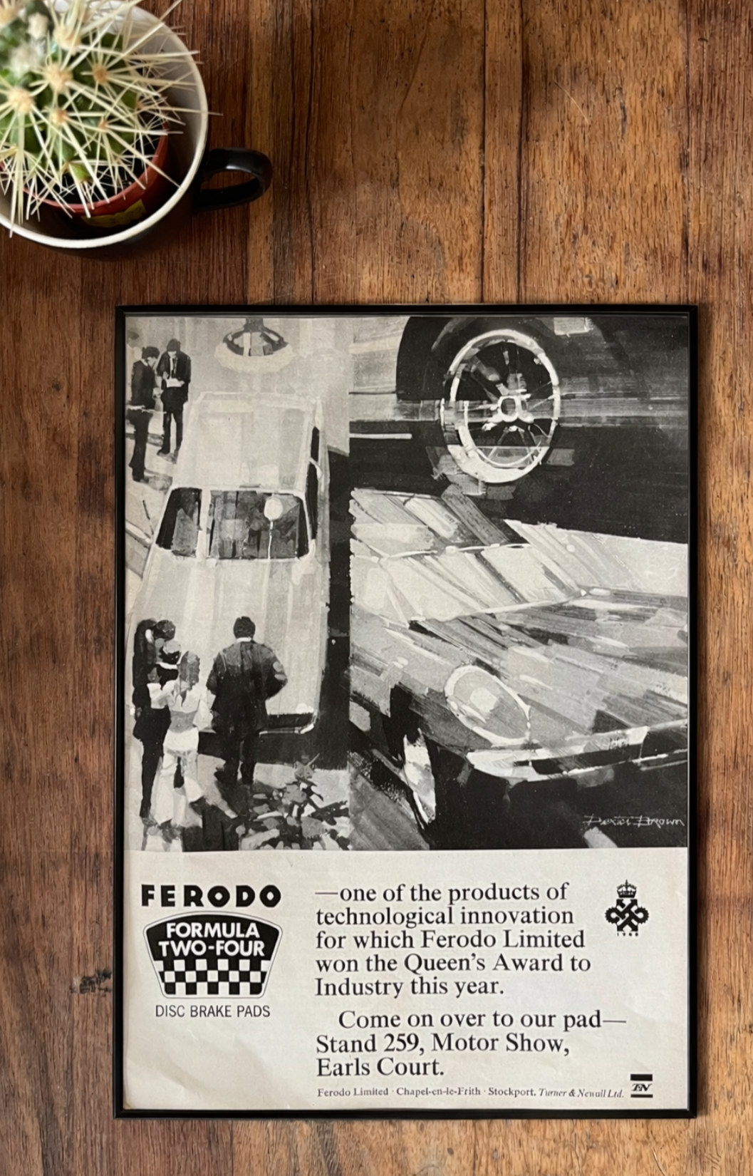 Vintage Ferodo 1967 advertising print