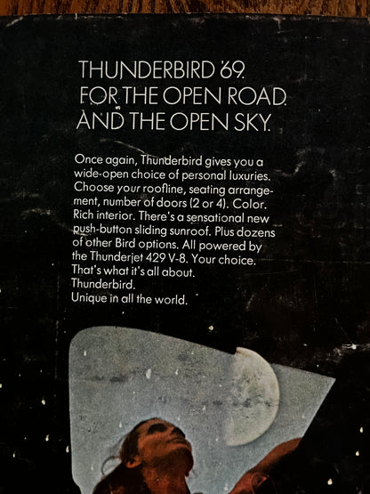 Vintage Ford Thunderbird 1969 advertising print