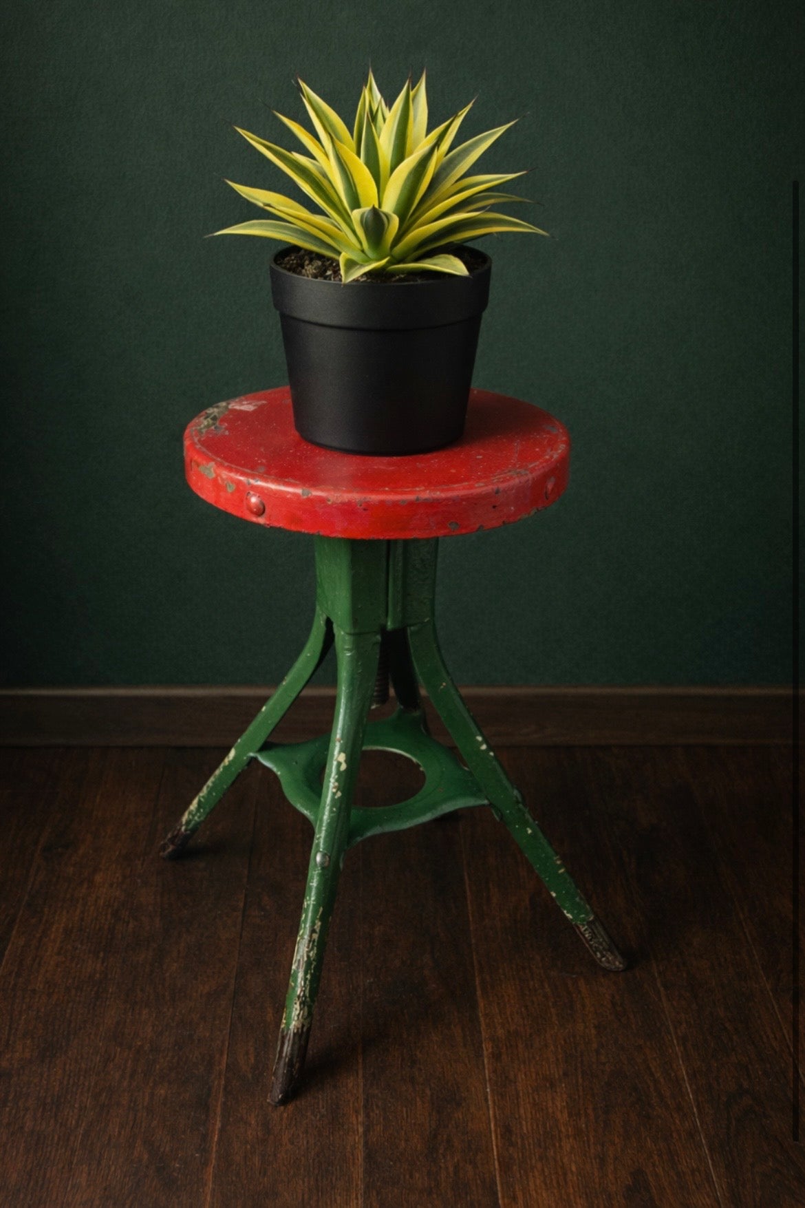 Vintage Industrial stool by Eva Taut c1950s