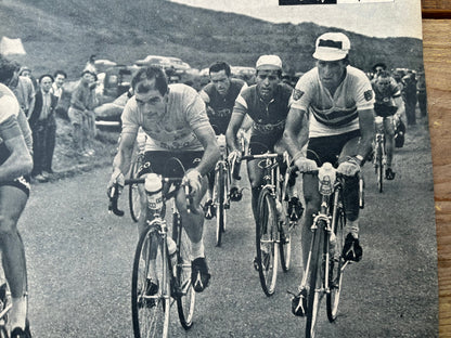 Vintage Cycling Tour de France print Col d’Aubisque 1960