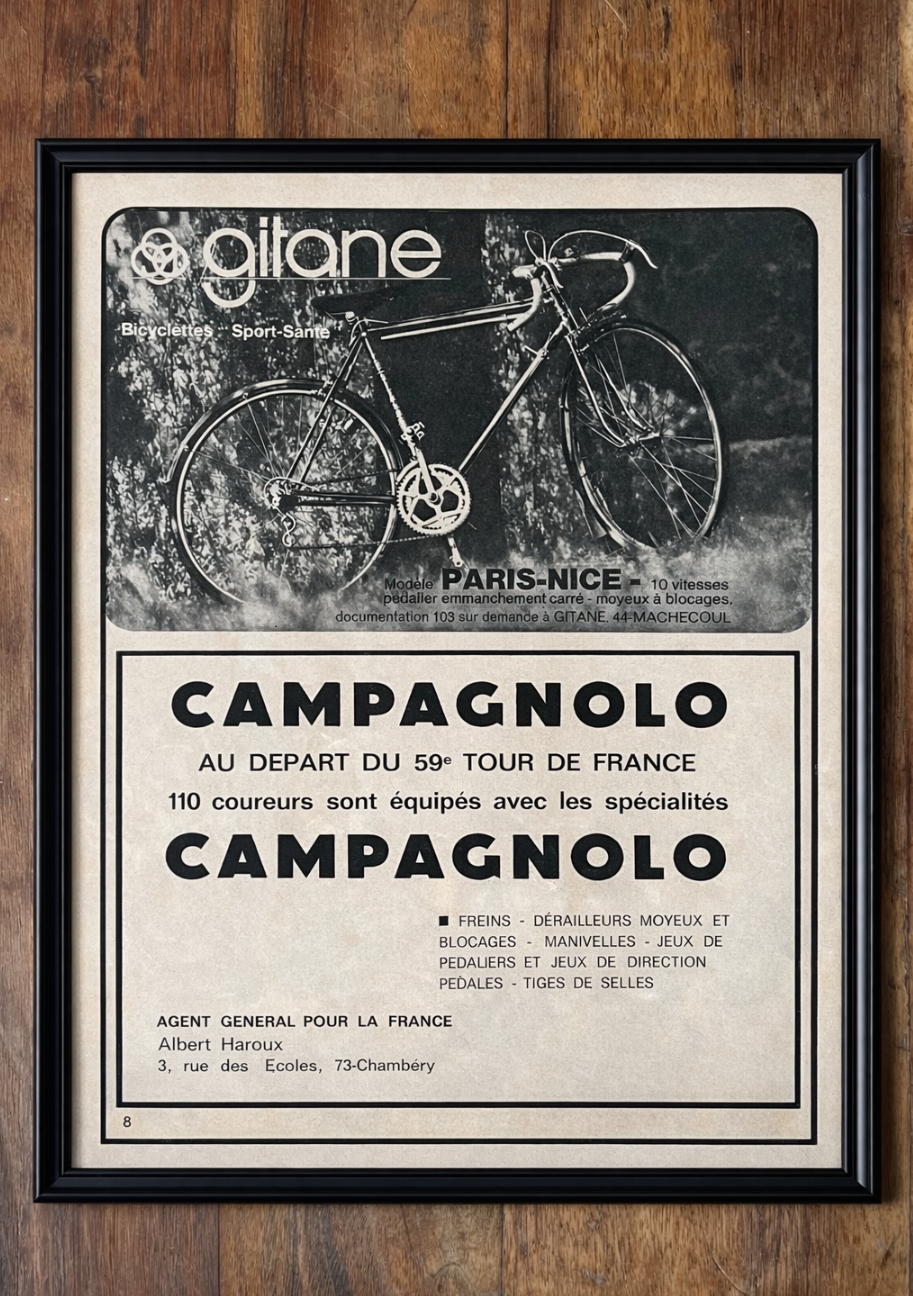 Vintage Cycling Advertisement - Campagnolo, Original 1972
