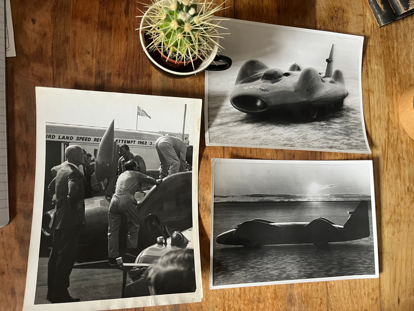 Original press photographs Bluebird 1963 Donald Campbell