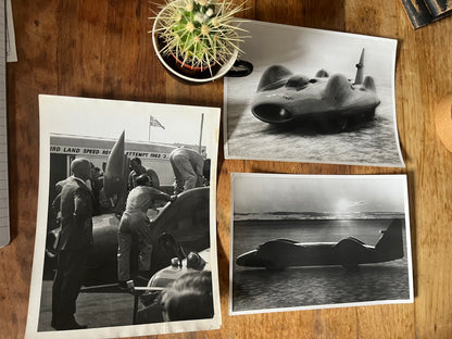 Original press photographs Bluebird 1963 Donald Campbell