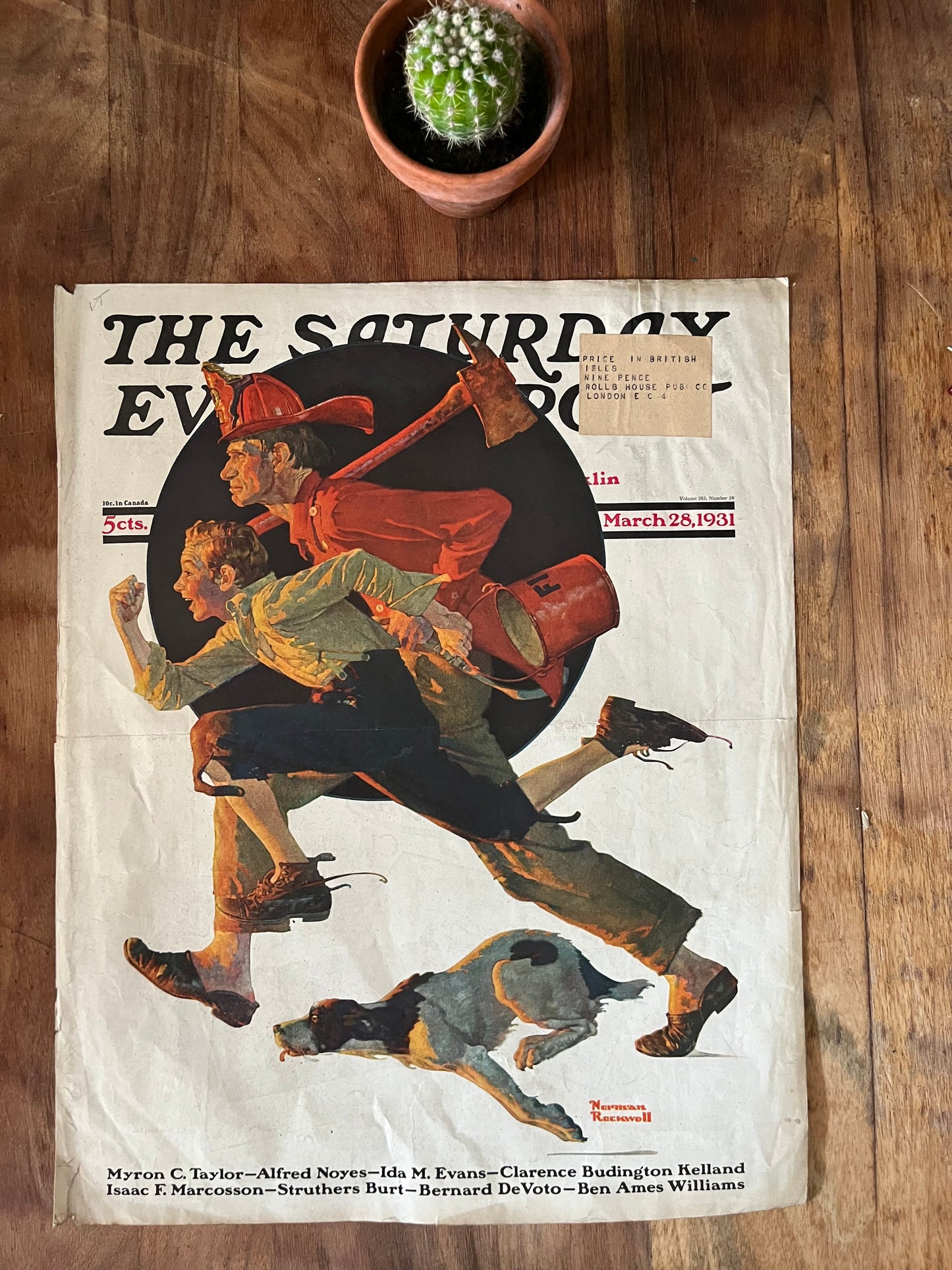 Norman Rockwell - Saturday evening post 1931 original magazine cover