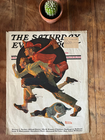 Norman Rockwell - Saturday evening post 1931 original magazine cover