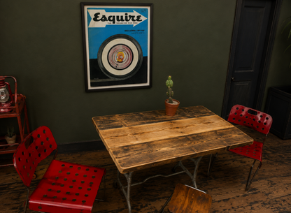 Industrial desk / table - Original with reclaimed top.