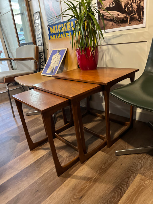 Danish nest of tables c1970s teak