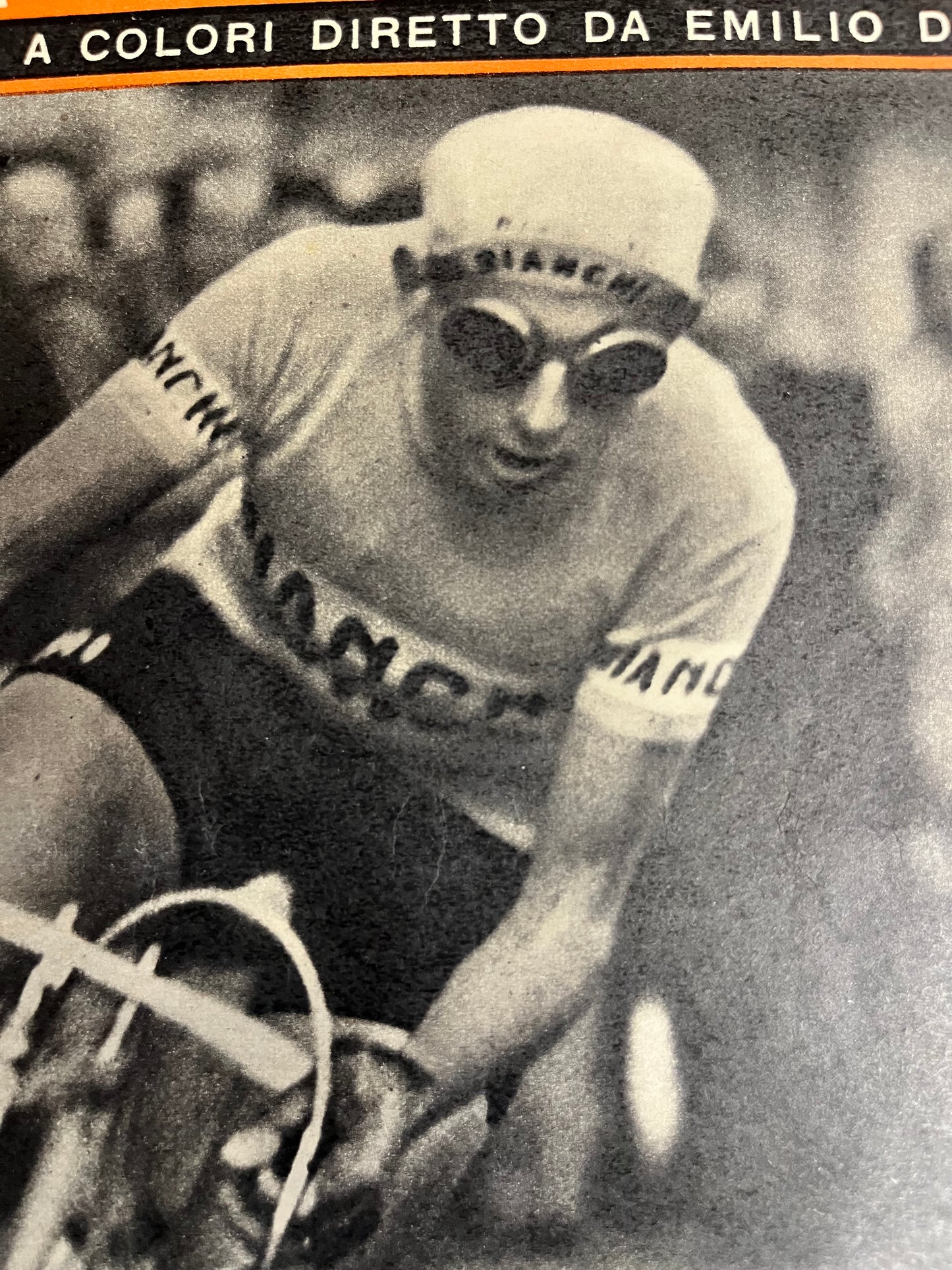 Vintage Cycling Print - Fausto Coppi, Bianchi Original , 1951